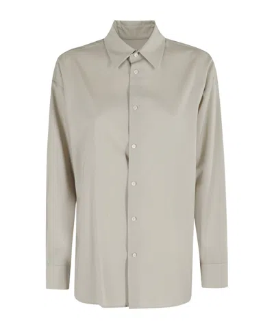 Dondup Box-pleat Shirt In Gray