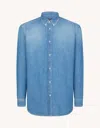 Dondup Shirts Man  Uc337r Df0284u Iz5 Du 800 In Blue