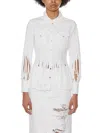 Dondup Cotton Texana Shirt In White