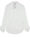 Dondup Bright White Cotton Shirt In White