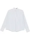 Dondup Striped Blouse In White