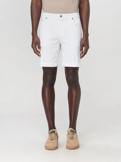 Dondup Belted Regular-fit Shorts In White