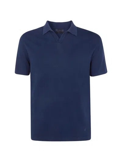 Dondup Short-sleeve Polo Shirt In Blue