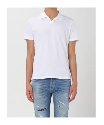Dondup Short-sleeved Polo Shirt In White