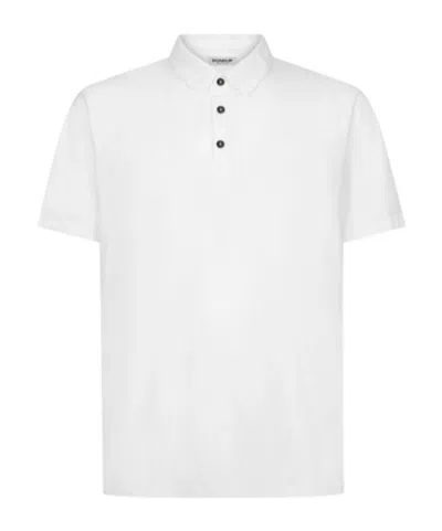 Dondup Short-sleeved Polo Shirt In White