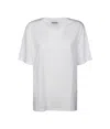 Dondup Basic Round Neck Short Sleeve Top In White