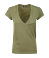 Dondup Short-sleeved T-shirt In Green