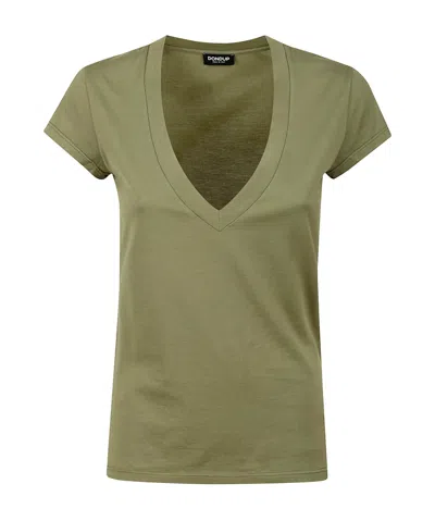 Dondup Short-sleeved T-shirt In Green