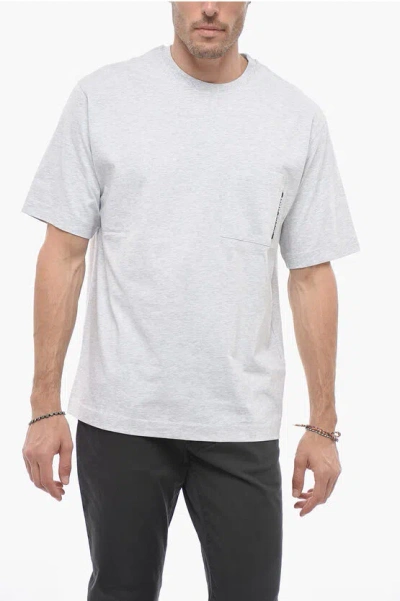 Dondup Short Sleeved T-shirt With Breast Pocket In White