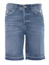 Dondup Denim Shorts With Belt Loops In Blue