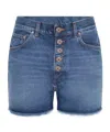 Dondup "stella" Shorts Made Of Denim. In Blue