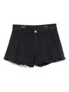 Dondup Frayed-brim Shorts In Blue