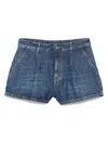 Dondup Shorts In Lyocell In Blue