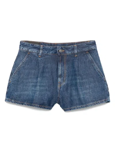 Dondup Shorts In Lyocell In Blue