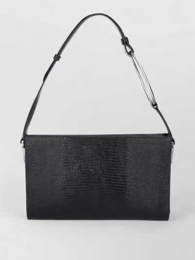 Dondup Shoulder Bag Clutch Adjustable Strap Textured Finish