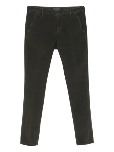 Dondup Side-pocket Cotton Trousers In Green