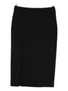 Dondup Side-split Pencil Midi Skirt In Black
