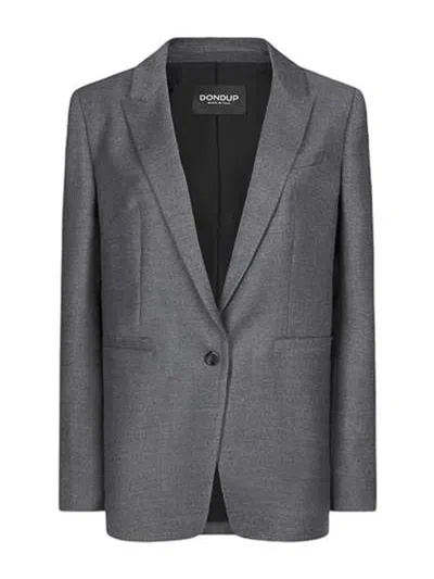 Dondup Single -cup Gray Blazer
