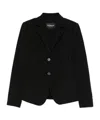 Dondup Single-breasted Blazer In Black