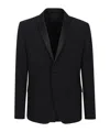 Dondup Notched-lapel Single-breast Blazer In Black