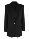Dondup Single-breasted Blazer In Black