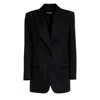 Dondup Single-breasted Blazer In Black