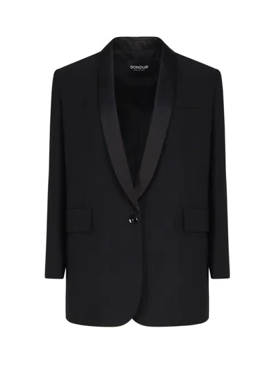 DONDUP SINGLE-BREASTED BLAZER IN WOOL BLEND