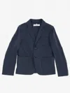 Dondup Single-breasted  Blazer With Patch Pockets In Blue