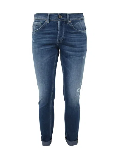 Dondup Skinny Cotton Jeans In Blue
