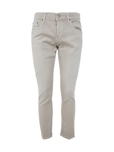 Dondup Skinny Cotton Jeans In Brown