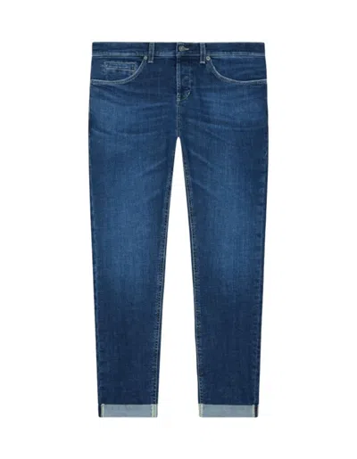 Dondup Skinny Fit Low Rise Five-pocket Jeans In Blue