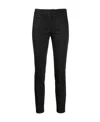 Dondup Contrast Four-pocket Slim Trousers In Black