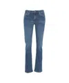 Dondup Skinny Jeans With Classic Five-pocket Design And Button Closure In Blue