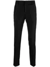 Dondup Skinny-leg Mid-waist Trousers In Schwarz