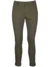 Dondup Pants Gaubert Chino Cotton Gabardine Bottom 17 In Green