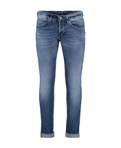 Dondup Skinny Turn-up Brim Jeans In Blue