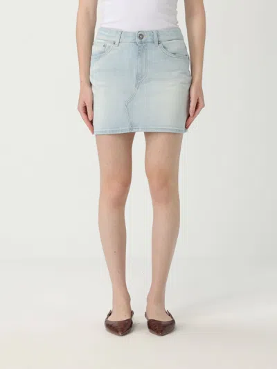 Dondup Skirt  Woman Color Blue