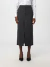 Dondup Skirt  Woman Color Charcoal In Charcoal