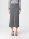 Dondup Skirt  Woman Color Grey In Gray