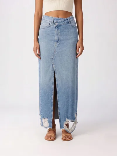Dondup Skirt Woman In Blue
