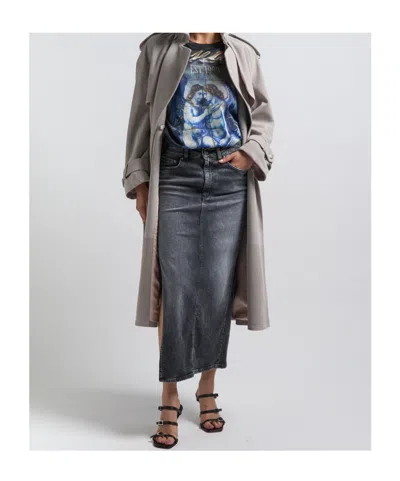 Dondup Skirts Black In Gray