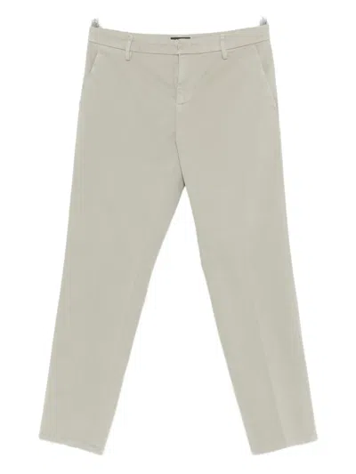 Dondup Slash-pocket Chinos In Gray