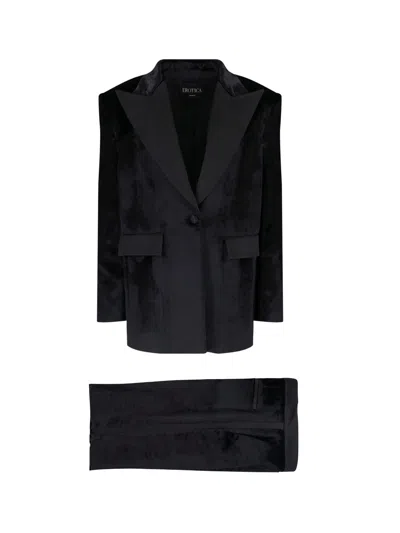 Dondup Sleek Viscose-cotton Stretch Dress In Black