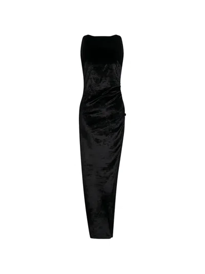 Dondup Sleeveless Maxi Dress In Black