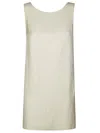 Dondup Sleeveless Textured Top With Relaxed Fit In White