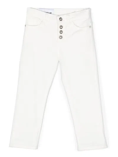 Dondup Kids' Slim-cut Jeans In White