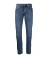 Dondup Slim-cut Low-rise Jeans In Blue