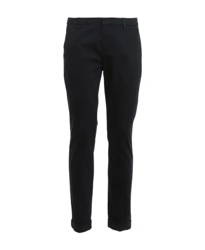 Dondup Slim-cut Tailored Trousers In Black