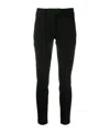Dondup Contrast Four-pocket Slim Trousers In Black