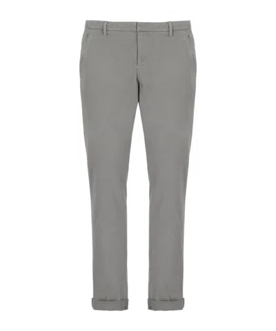 Dondup Slim-fit Chino Trousers In Gray